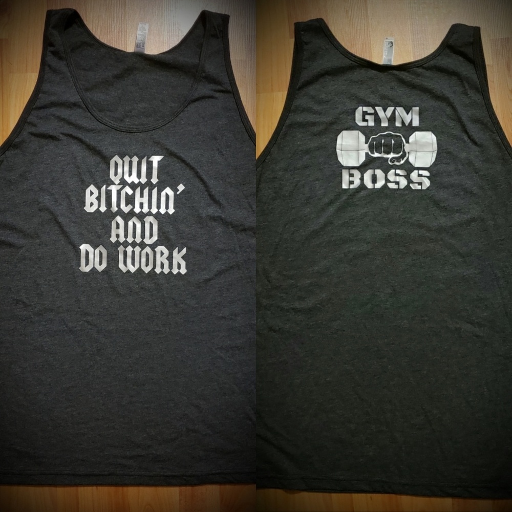Gym boss lift wear tank top